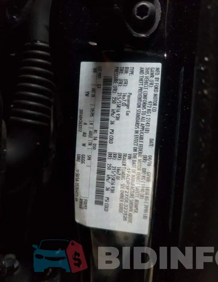 1FADP3F2XGL323526 Photo# 10