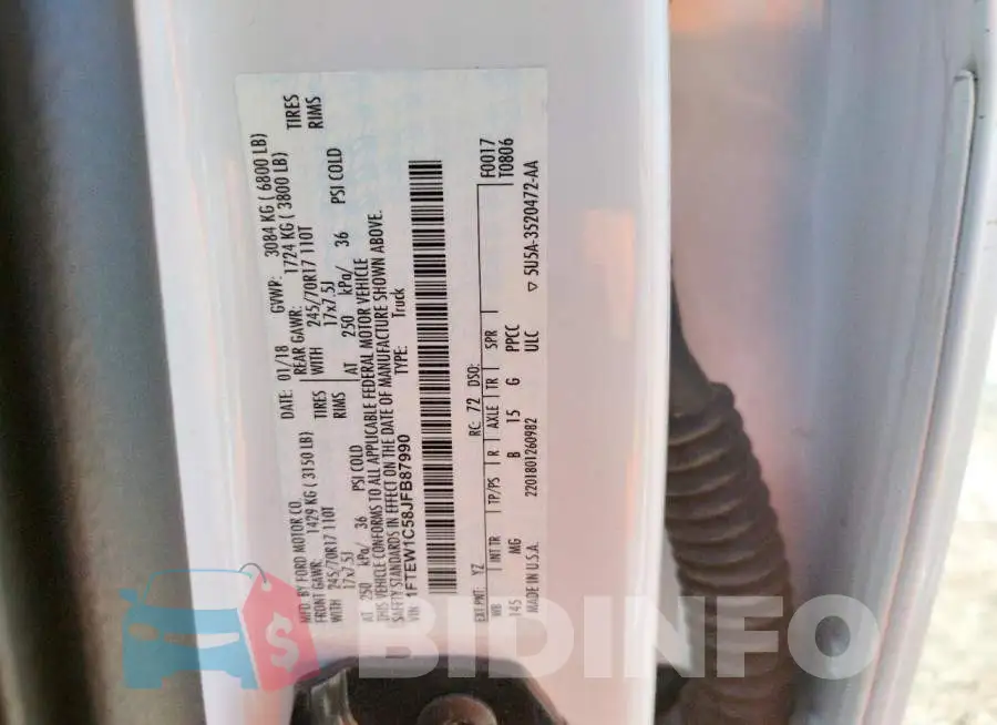 1FTEW1C58JFB87990 Photo# 10