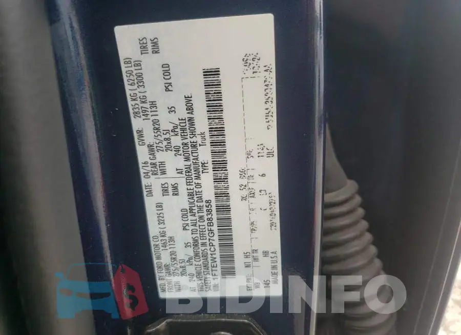 1FTEW1CP7GFB83858 Photo# 10