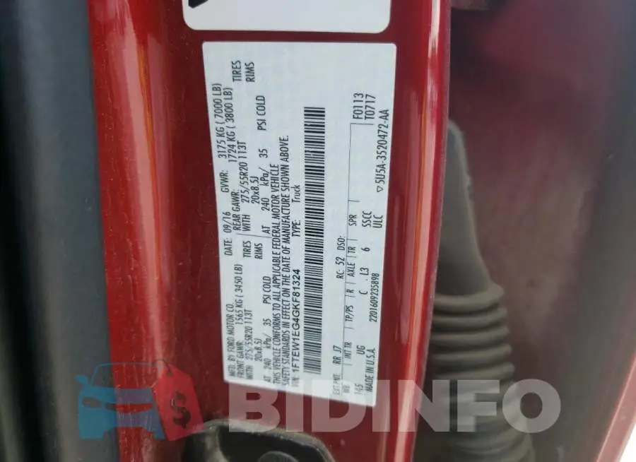 1FTEW1EG4GKF81324 Photo# 10