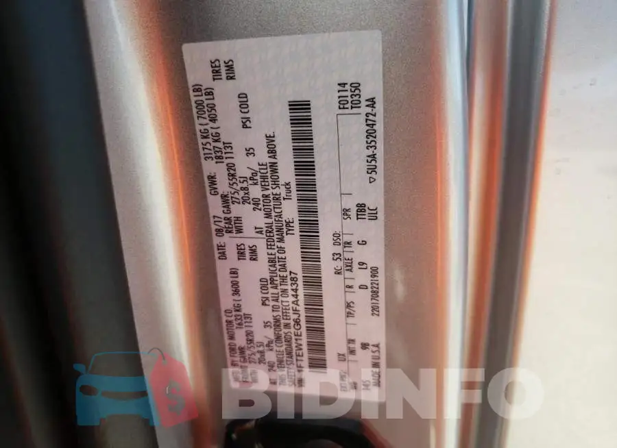 1FTEW1EG6JFA44387 Photo# 10