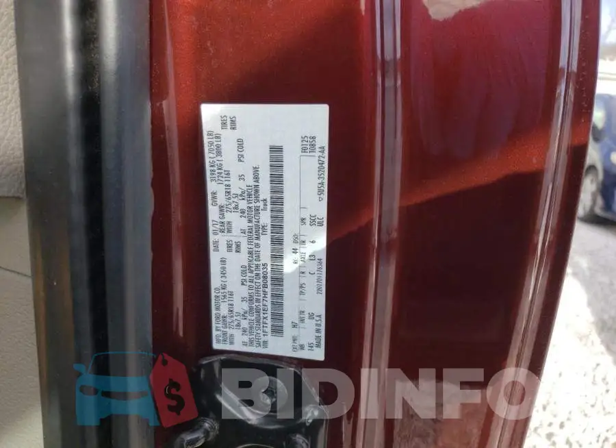 1FTFX1EF7HFB08035 Photo# 10