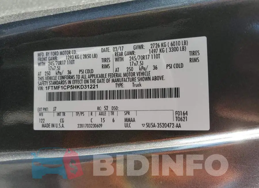 1FTMF1CP5HKD31221 Photo# 10