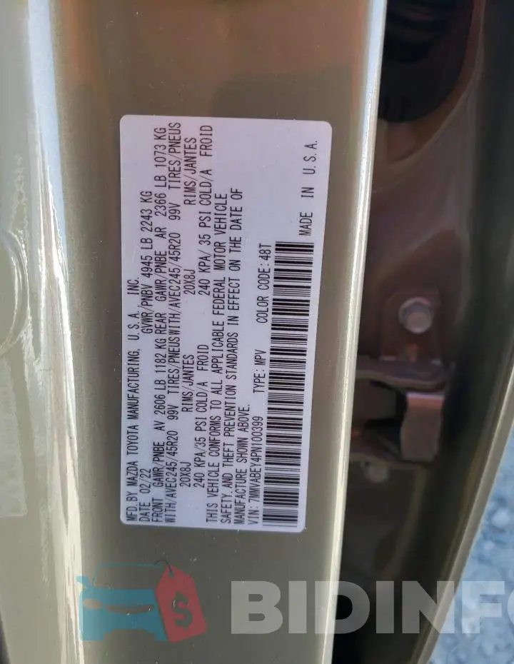 7MMVABEY4PN100399 Photo# 10