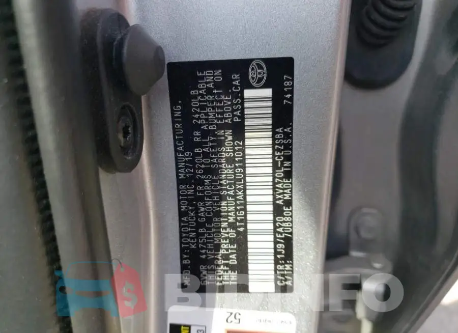 4T1G11AKXLU911012 Photo# 10