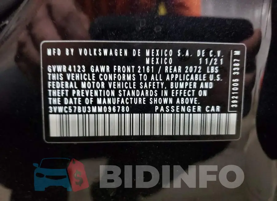3VWC57BU3MM096780 Photo# 10