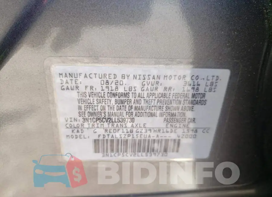 3N1CP5CV2LL539730 Photo# 10