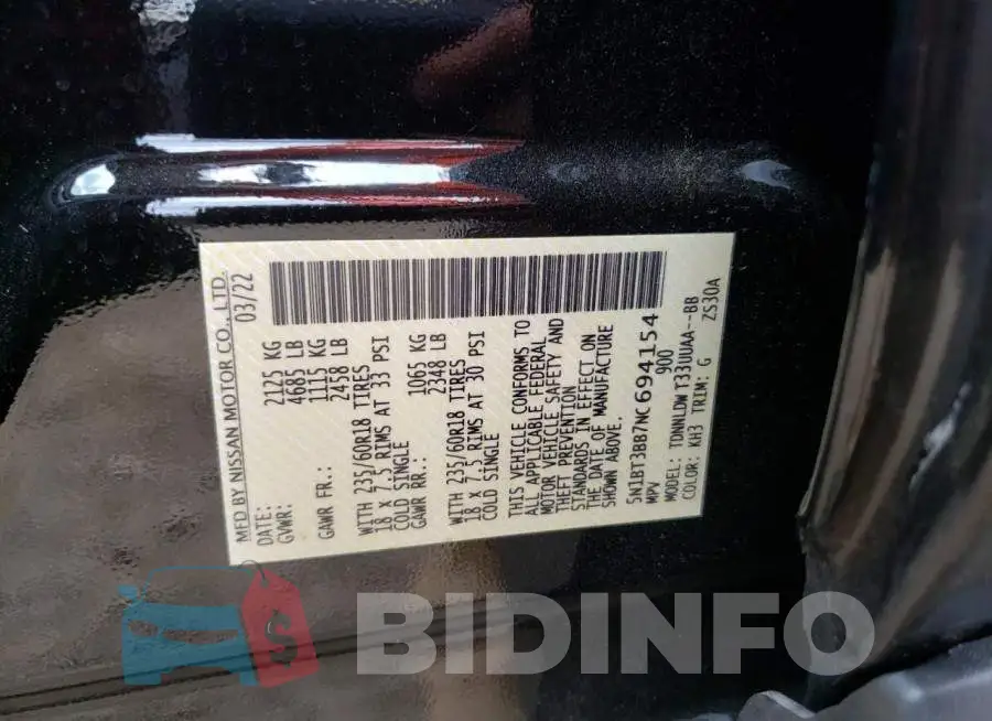 5N1BT3BB7NC694154 Photo# 10