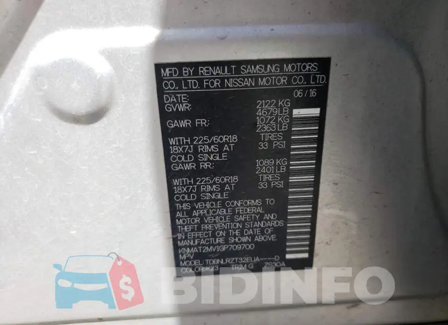 KNMAT2MV1GP709700 Photo# 10