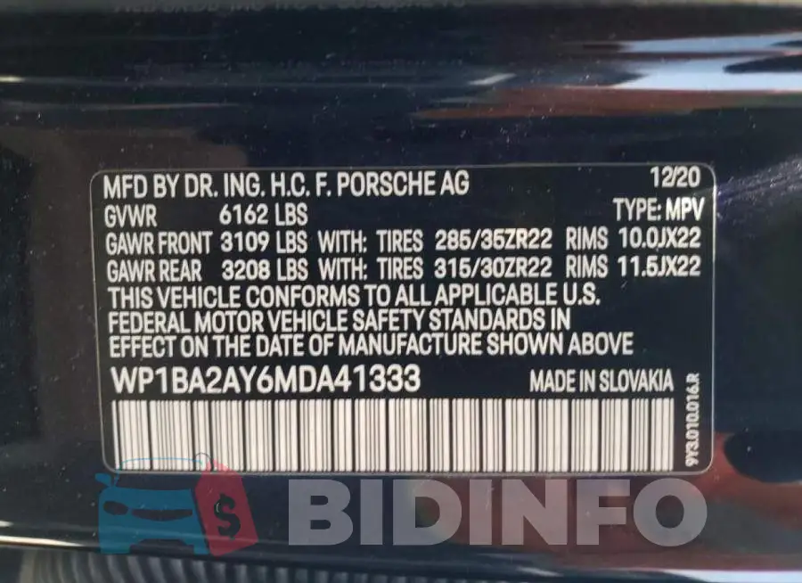 WP1BA2AY6MDA41333 Photo# 10