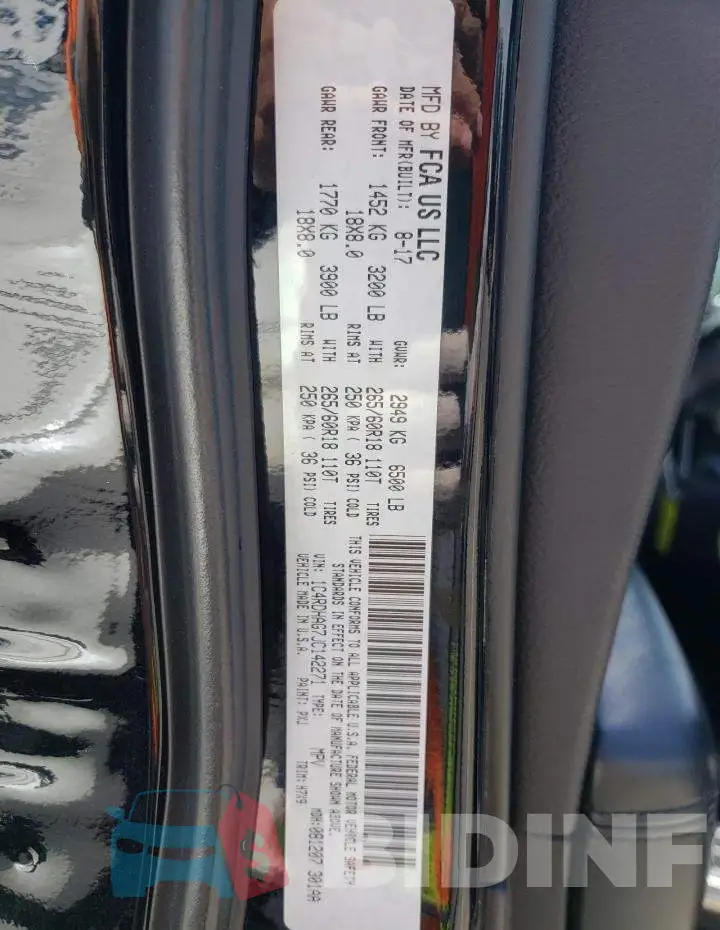 1C4RDHAG7JC142271 Photo# 10