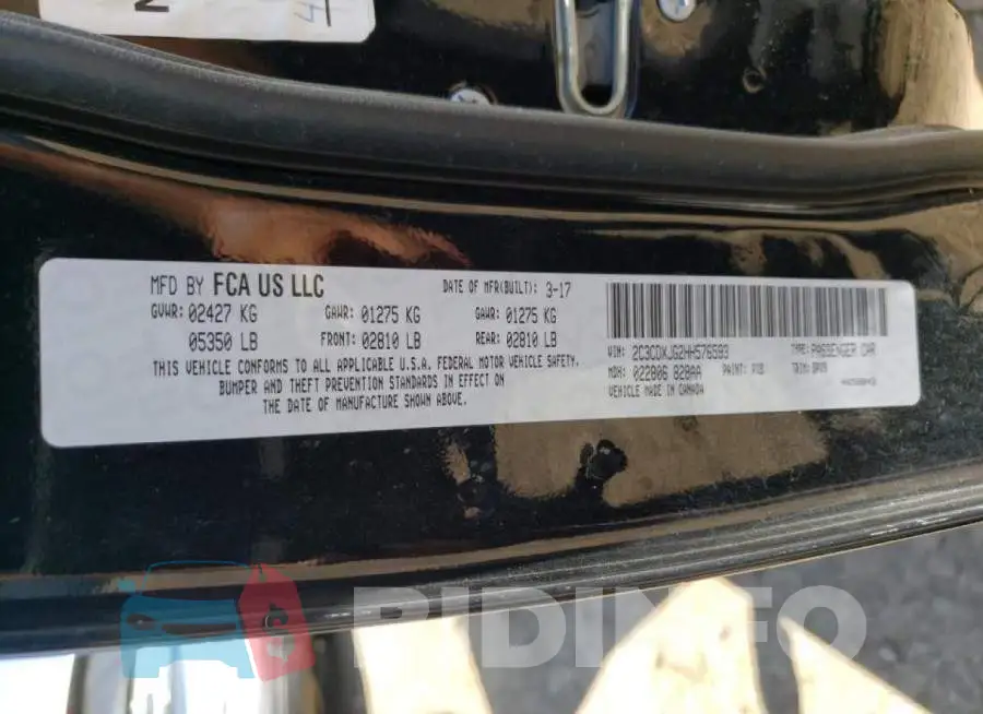 2C3CDXJG2HH576593 Photo# 10