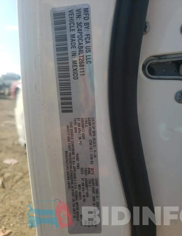 3C4PDCAB4LT268111 Photo# 10