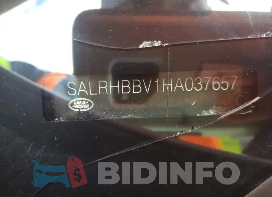 SALRHBBV1HA037657 Photo# 10