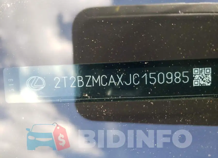 2T2BZMCAXJC150985 Photo# 10