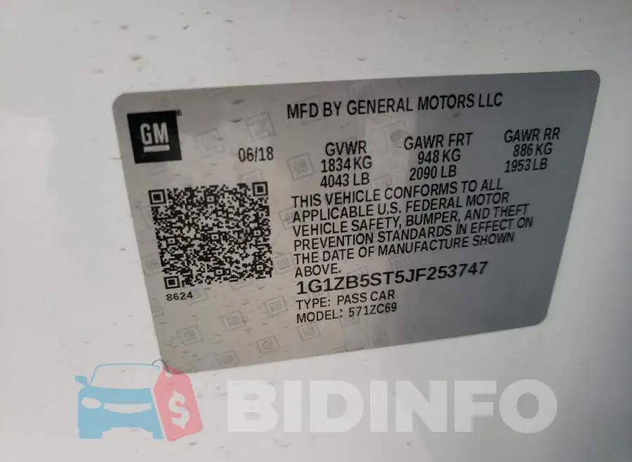 1G1ZB5ST5JF253747 Photo# 10
