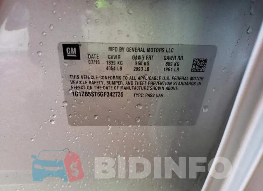 1G1ZB5ST6GF342736 Photo# 10