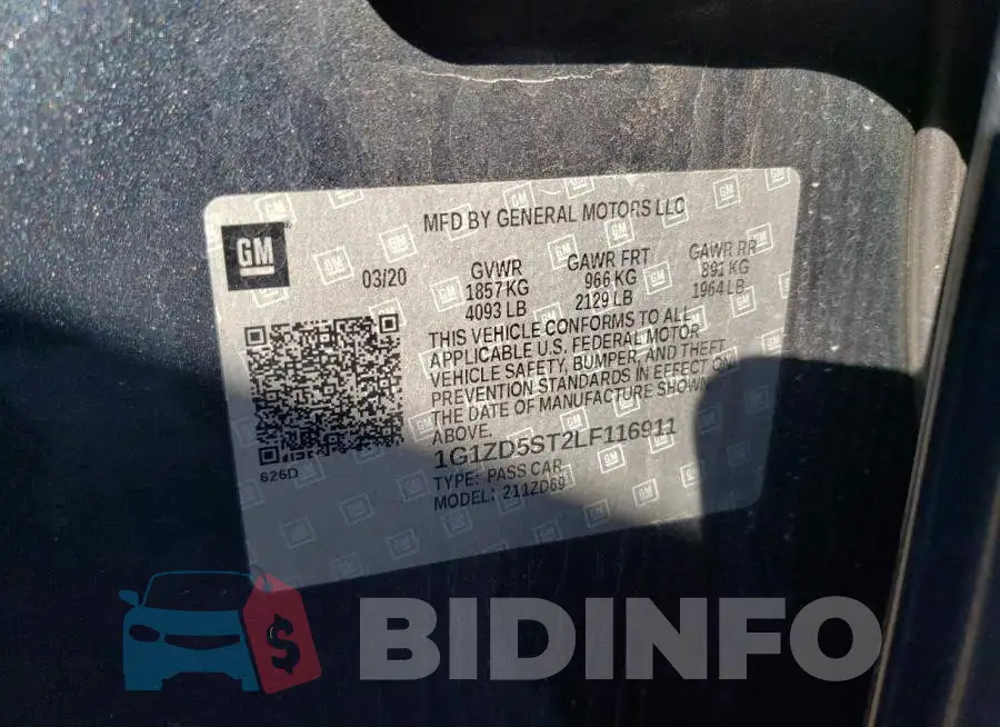 1G1ZD5ST2LF116911 Photo# 10