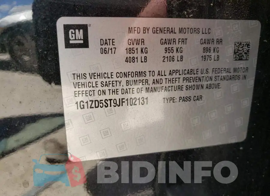 1G1ZD5ST9JF102131 Photo# 10