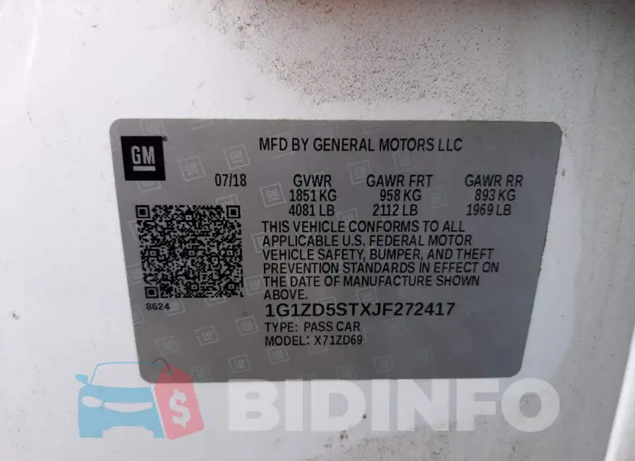 1G1ZD5STXJF272417 Photo# 10