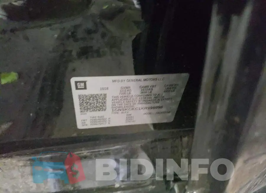1GNSKCKC1KR196998 Photo# 10