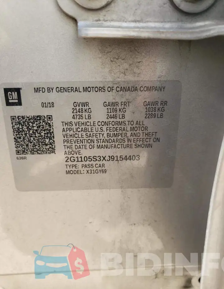 2G1105S3XJ9154403 Photo# 10