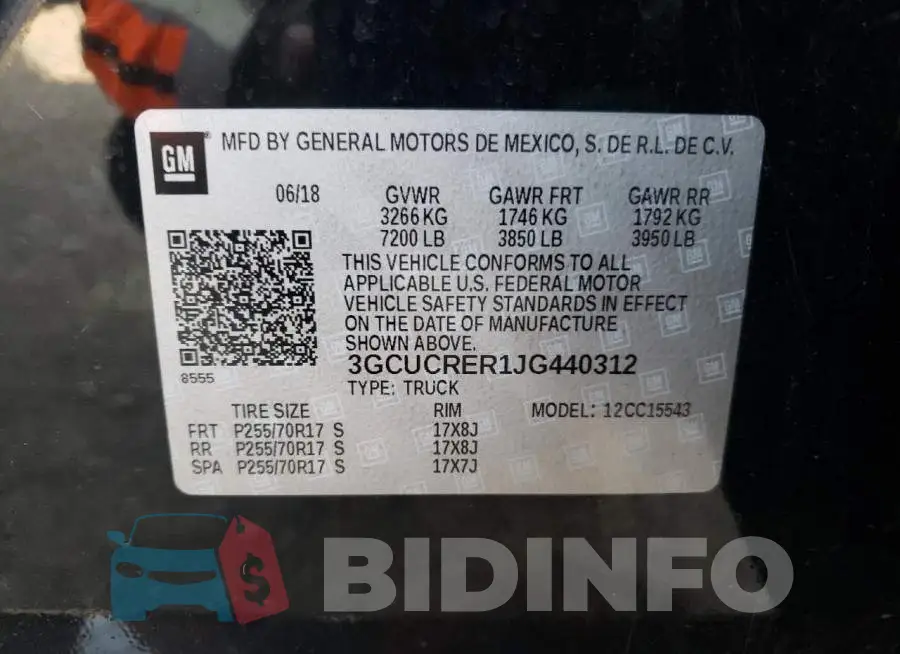 3GCUCRER1JG440312 Photo# 10