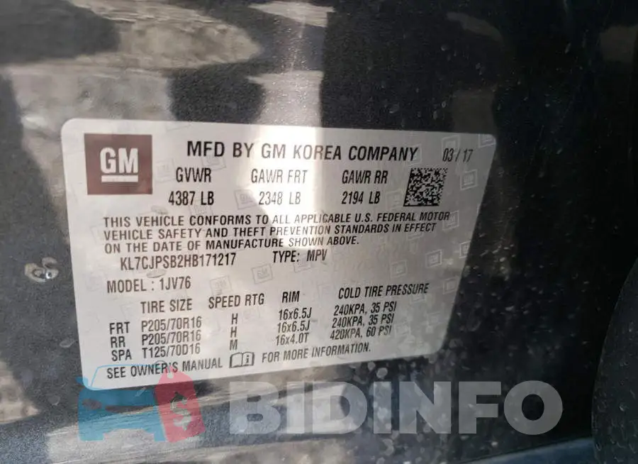 KL7CJPSB2HB171217 Photo# 10