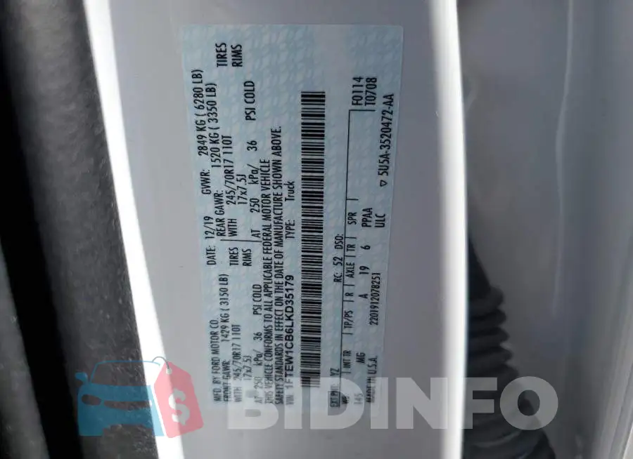 1FTEW1CB6LKD35179 Photo# 5