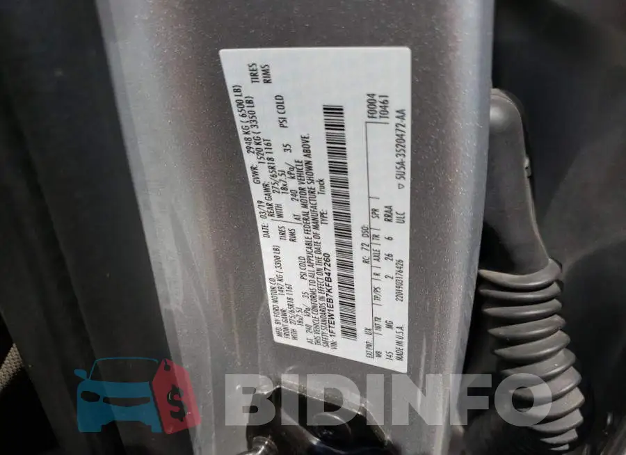1FTEW1EB7KFB47260 Photo# 10