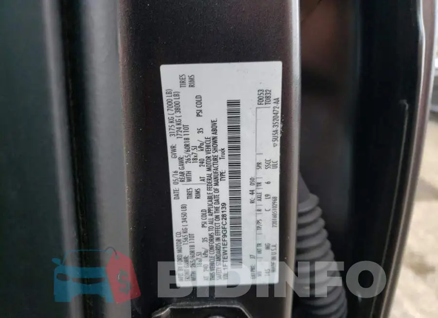 1FTEW1EF9GFC28139 Photo# 10