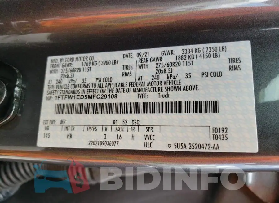 1FTFW1ED5MFC29108 Photo# 10