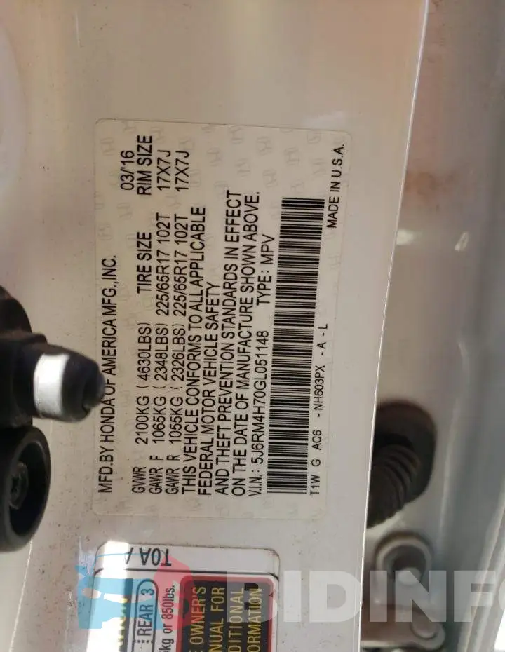 5J6RM4H70GL051148 Photo# 10