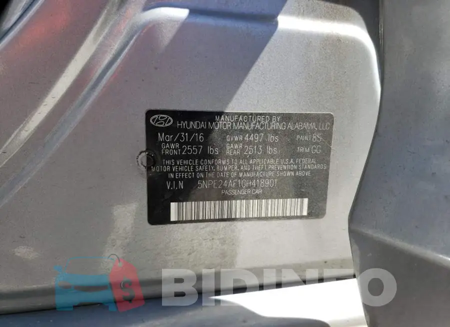 5NPE24AF1GH418901 Photo# 10