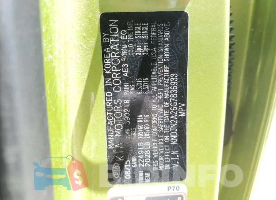 KNDJN2A26G7836933 Photo# 10