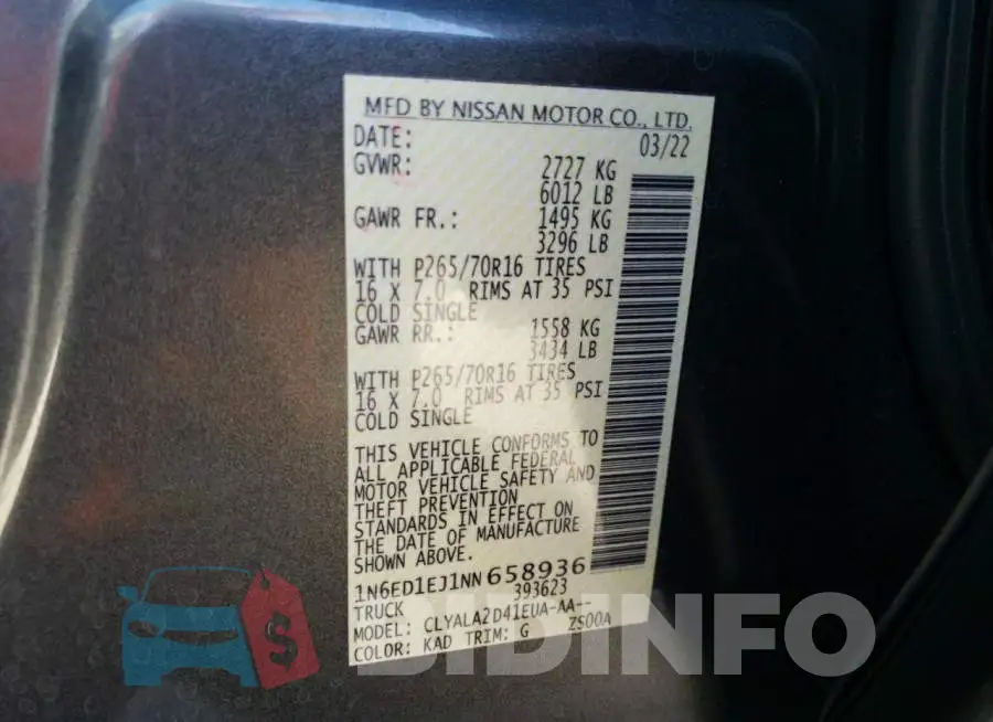 1N6ED1EJ1NN658936 Photo# 10