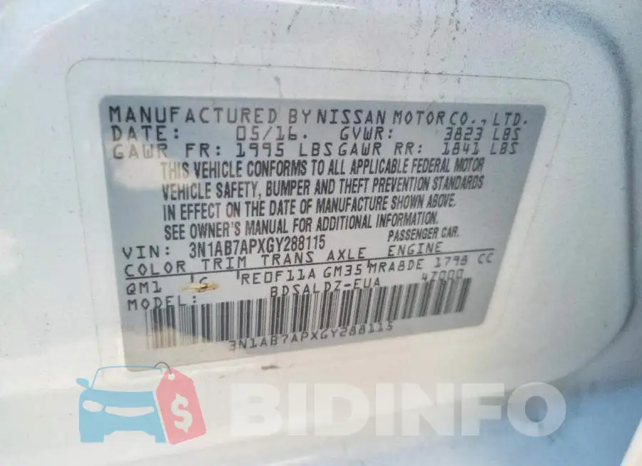 3N1AB7APXGY288115 Photo# 10