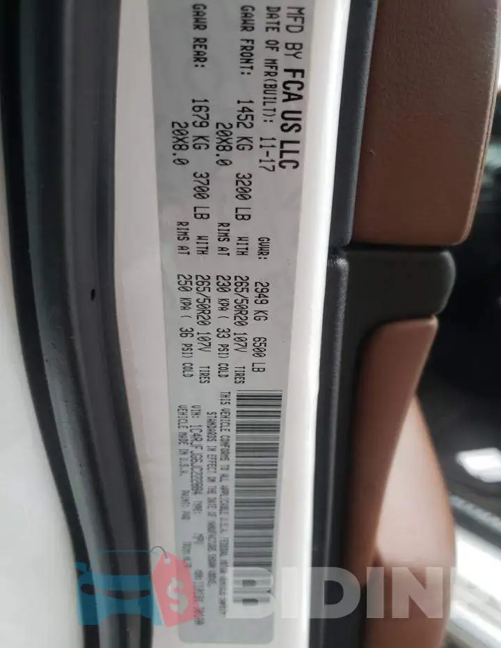 1C4RJFJG6JC222884 Photo# 10