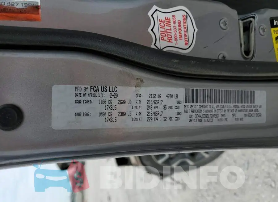 3C4NJDDB9LT207967 Photo# 10