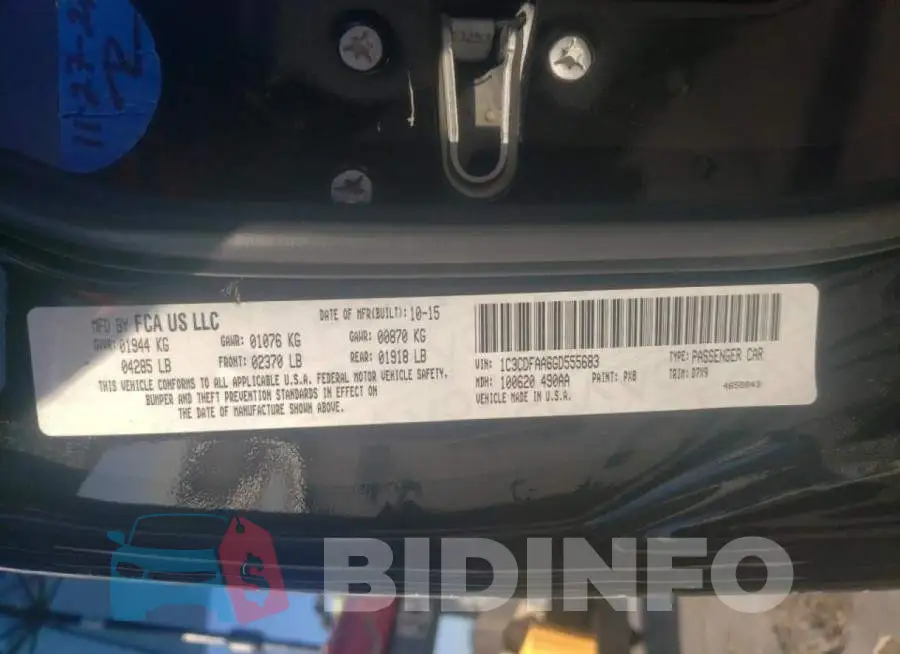 1C3CDFAA6GD555683 Photo# 10