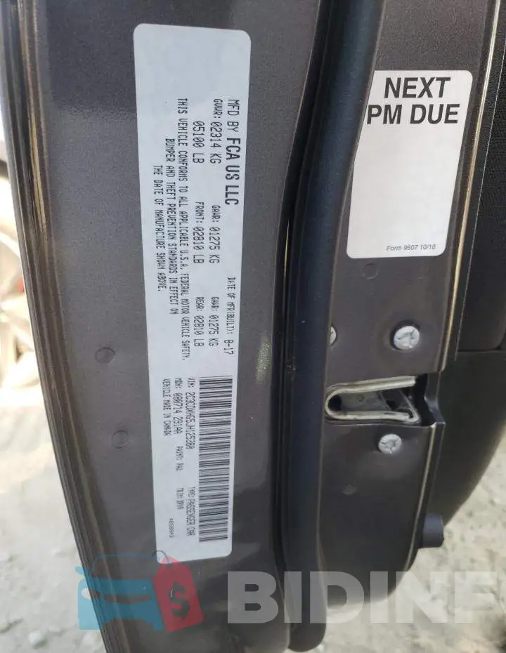 2C3CDXHG5JH125380 Photo# 10