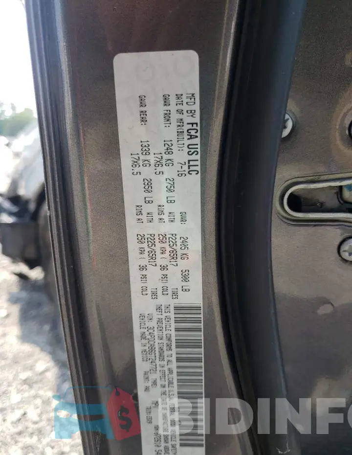 3C4PDCAB6GT247721 Photo# 10