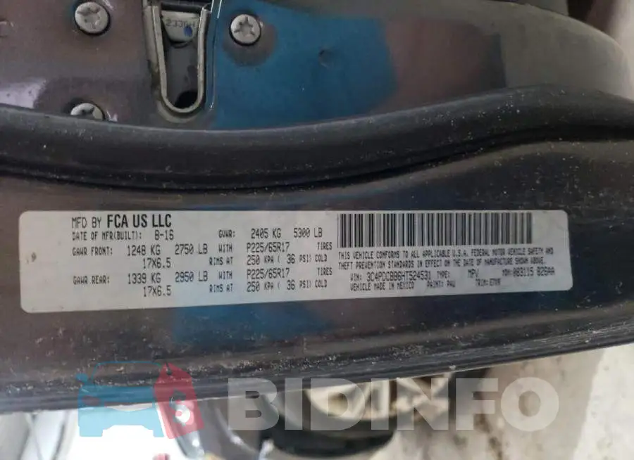 3C4PDCBB6HT524531 Photo# 10