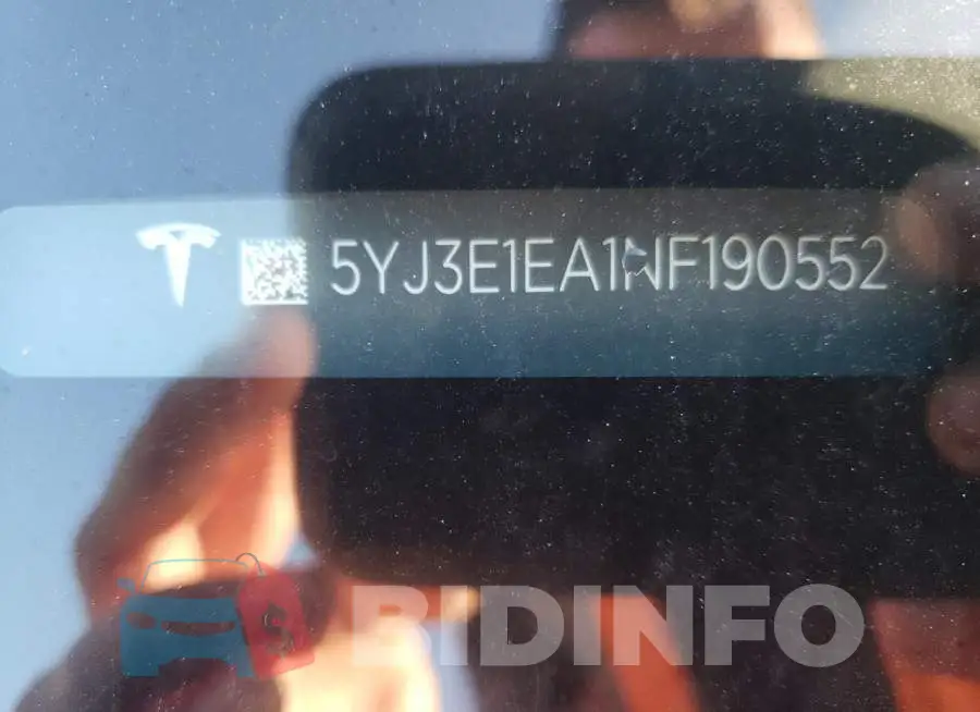 5YJ3E1EA1NF190552 Photo# 10