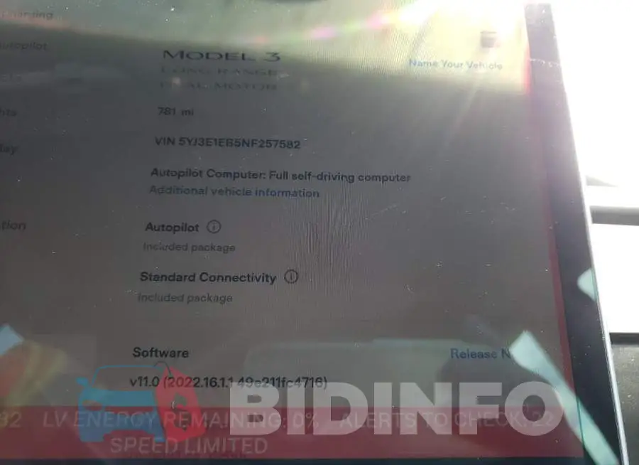 5YJ3E1EB5NF257582 Photo# 8