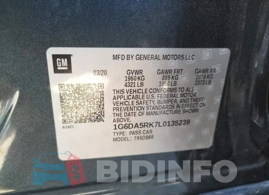 1G6DA5RK7L0135239 Photo# 10