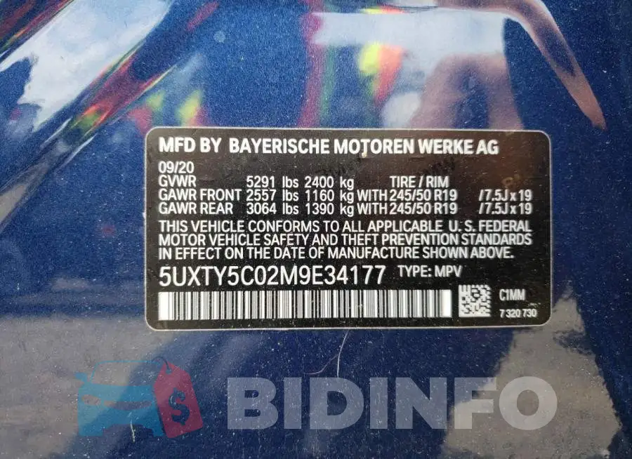 5UXTY5C02M9E34177 Photo# 10