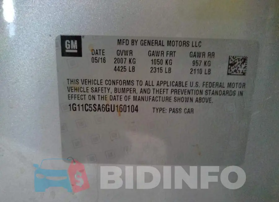 1G11C5SA6GU160104 Photo# 10