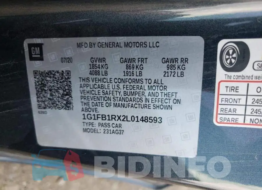 1G1FB1RX2L0148593 Photo# 10