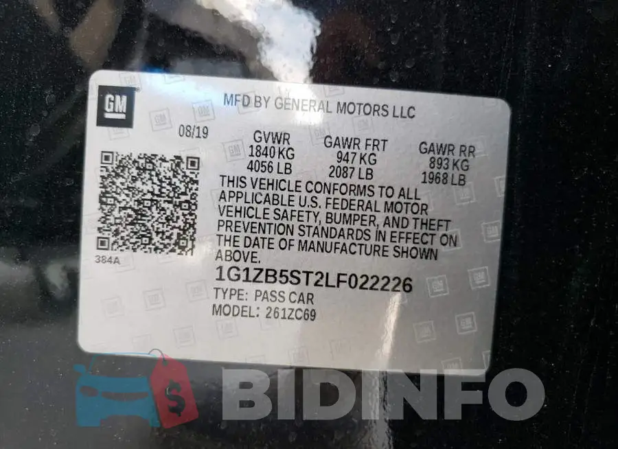 1G1ZB5ST2LF022226 Photo# 10